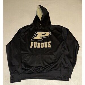 Hoodie Purdue Black by Campus Heritage Mens Size XL